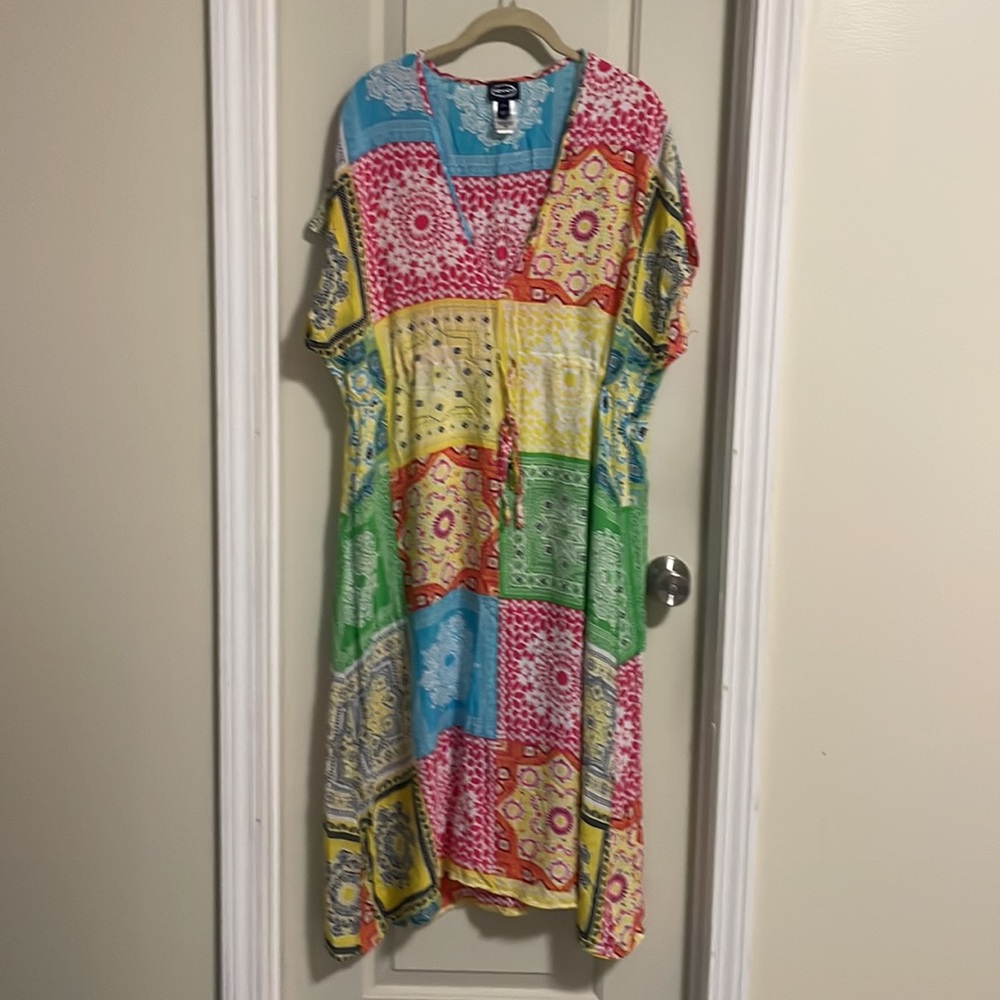 SCOOP Colorful Patchwork Dress LIGHT WEIGHT Perfect for summer Size L/XL